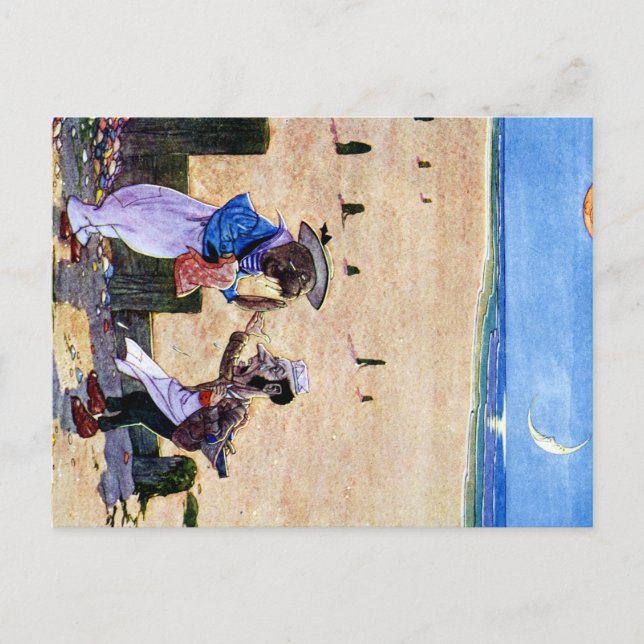 Carte Postale Le charpentier et le Walrus - Alice au pays des me (Devant)