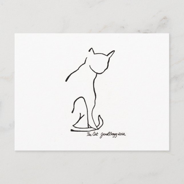 Carte Postale Le chat (Devant)