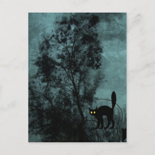 Carte Postale Le chat de la sorcière