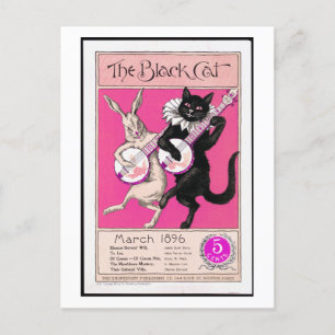 Carte Postale Le chat noir
