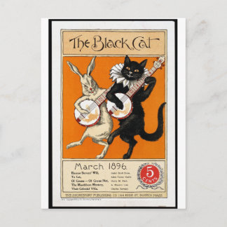 Carte Postale Le chat noir
