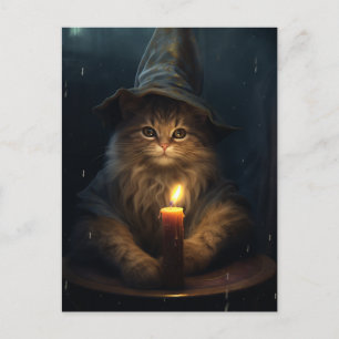 Carte Postale Le chat sorcier