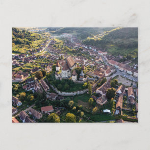 Carte Postale Le château de Biertan en Roumanie