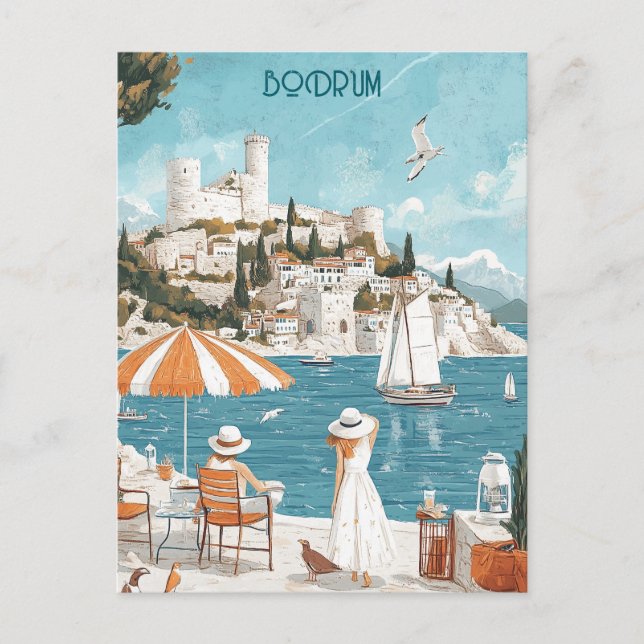 Carte Postale Le château de Bodrum Turkiye (Devant)