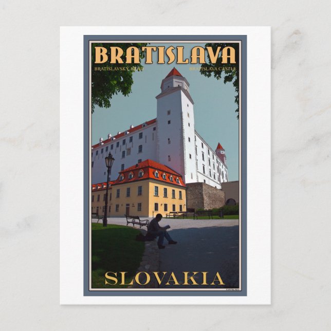 Carte Postale Le château de Bratislava (Devant)