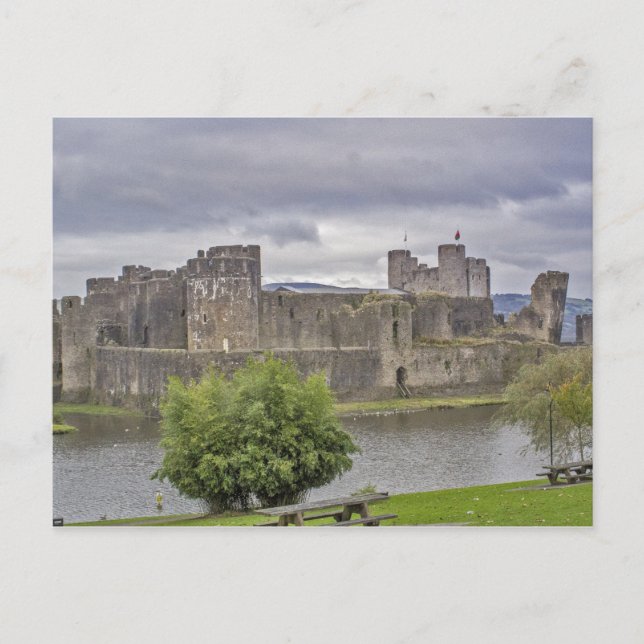 Carte Postale Le château de Caerphilly (Devant)
