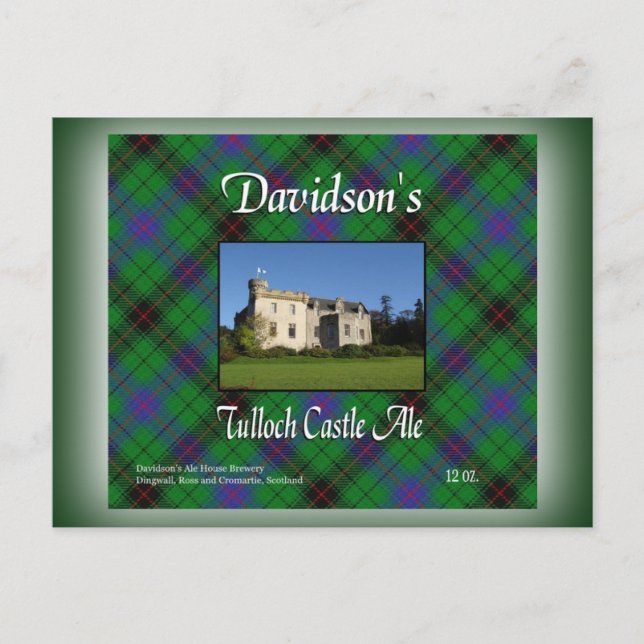 Carte Postale Le château de Tulloch à Davidson (Devant)