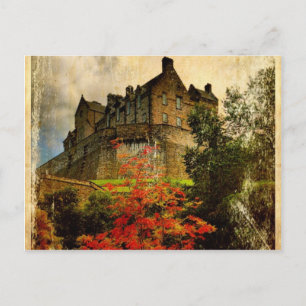 Carte Postale Le château d'Édimbourg
