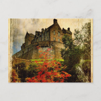 Carte Postale Le château d'Édimbourg
