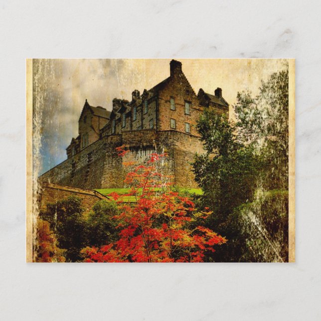 Carte Postale Le château d'Édimbourg (Devant)