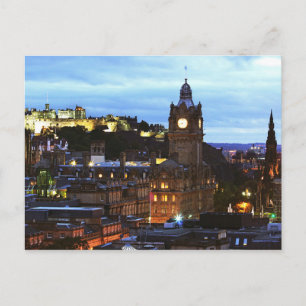 Carte postale Le château d'Édimbourg à Glasgow