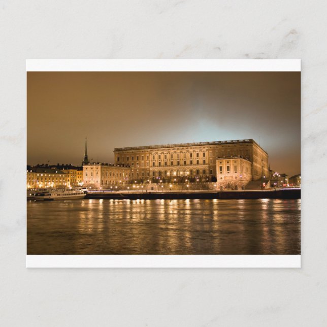 Carte Postale Le Château Royal, Stockholm Suède (Devant)