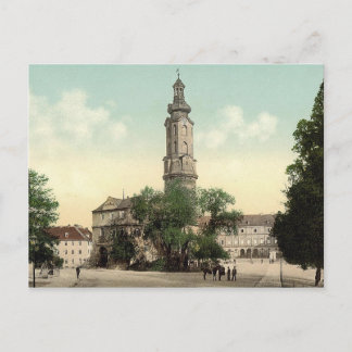 Carte Postale Le château, Weimar, Thuringe, Allemagne