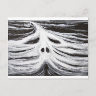 Carte Postale Le chef du Léviathan (surréalisme noir et blanc)