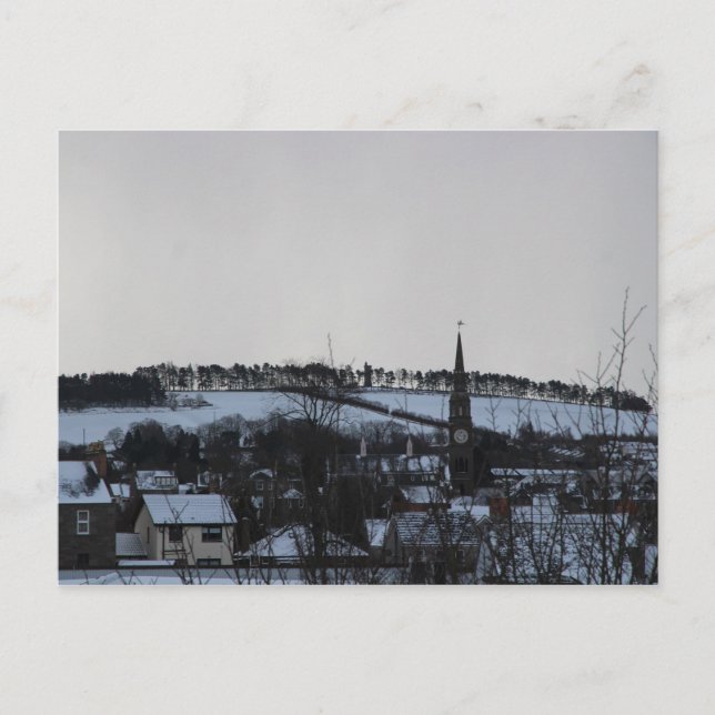 Carte Postale Le chemin dans la neige (Devant)