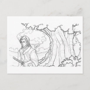 Carte Postale Le chemin du guerrier