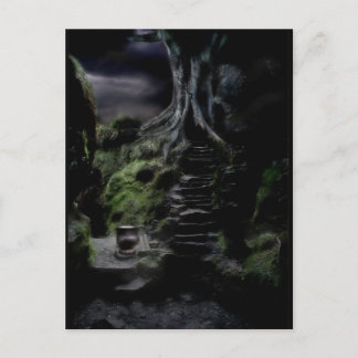 Carte Postale le chemin du pays des merveilles