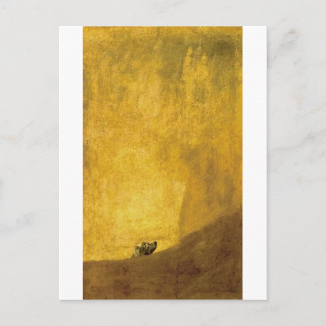 Carte Postale Le chien, par Francisco de Goya (Devant)