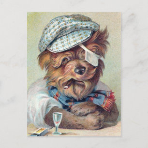 Carte Postale Le chien Vintage "The Old Rascal"