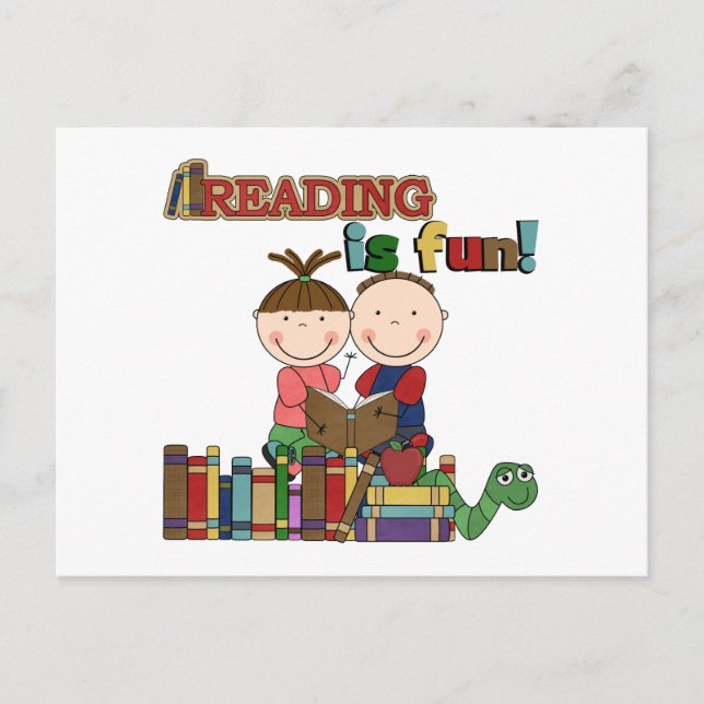 Carte Postale Le chiffre lecture de bâton d'enfants est (Devant)