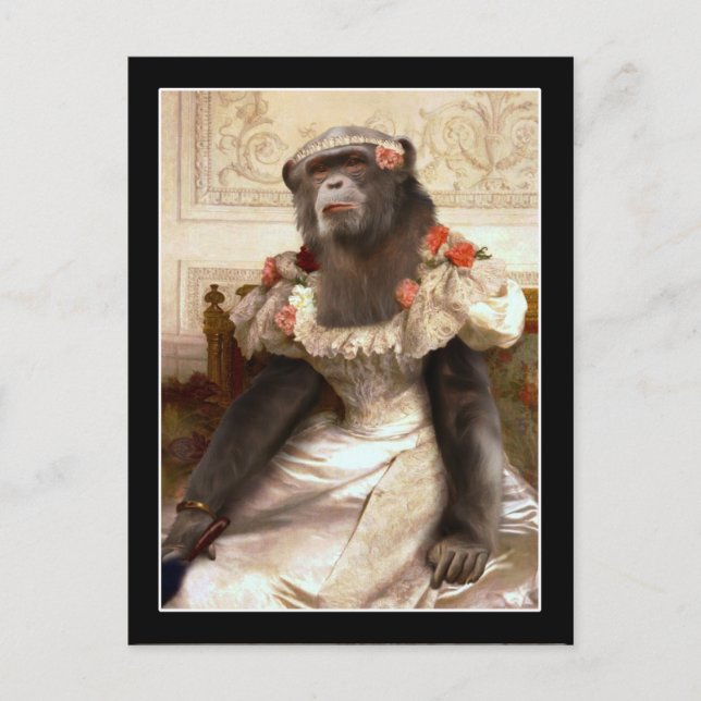 Carte Postale Le Chimp de Bouguereau (Devant)