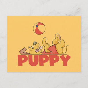 Carte Postale Le chiot joue des T-shirts et des cadeaux