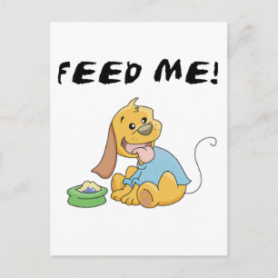 Carte Postale Le chiot m'alimentent des T-shirts et des cadeaux