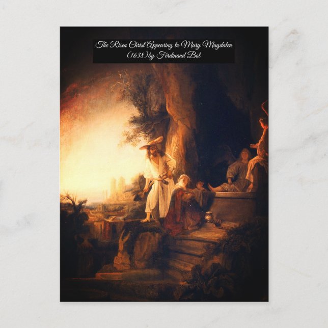Carte Postale Le Christ ressuscité Apparaître à Marie (Devant)