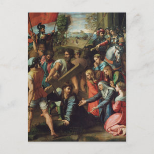 Carte Postale Le Christ tombe sur le chemin du Calvaire par Raph