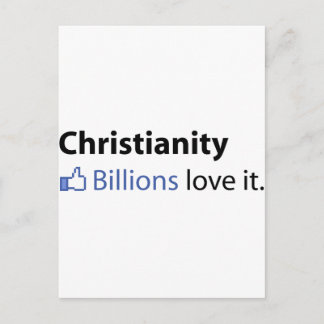 Carte Postale le christianisme ; Des milliards d'amours