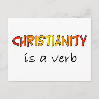 Carte Postale Le christianisme est un verbe