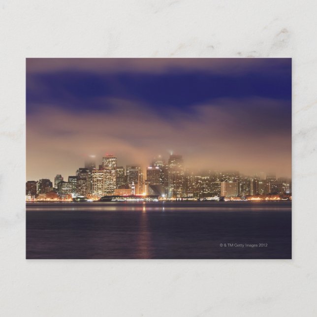 Carte Postale Le ciel de San Francisco est couvert de brouillard (Devant)