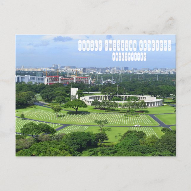 Carte Postale Le cimetière américain de Manille (Devant)