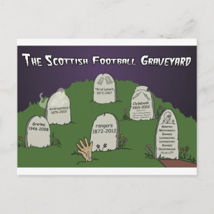 Carte Postale Le cimetière écossais de football