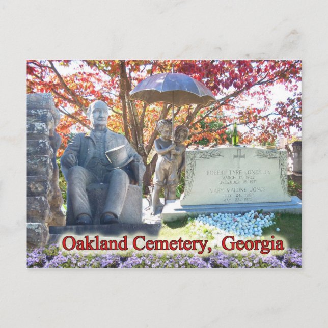 Carte Postale Le cimetière historique d'Oakland, Atlanta, GA (Devant)