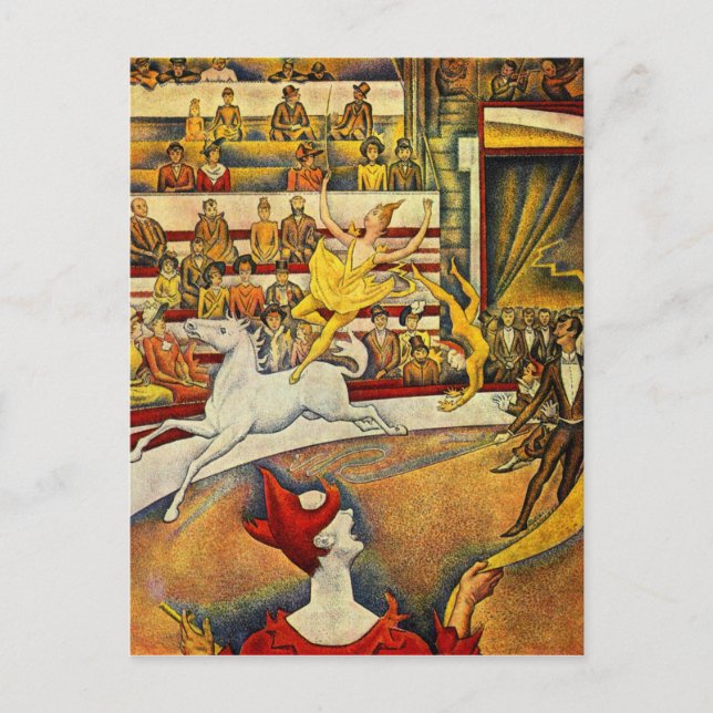 Carte Postale Le Cirque ( Le Cirque ) de Georges Seurat (Devant)