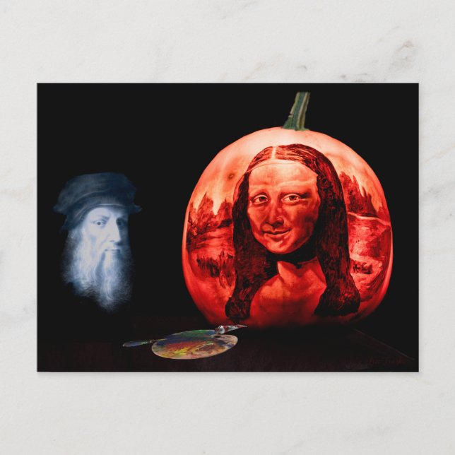 Carte Postale Le Citrouille de DaVinci (Devant)