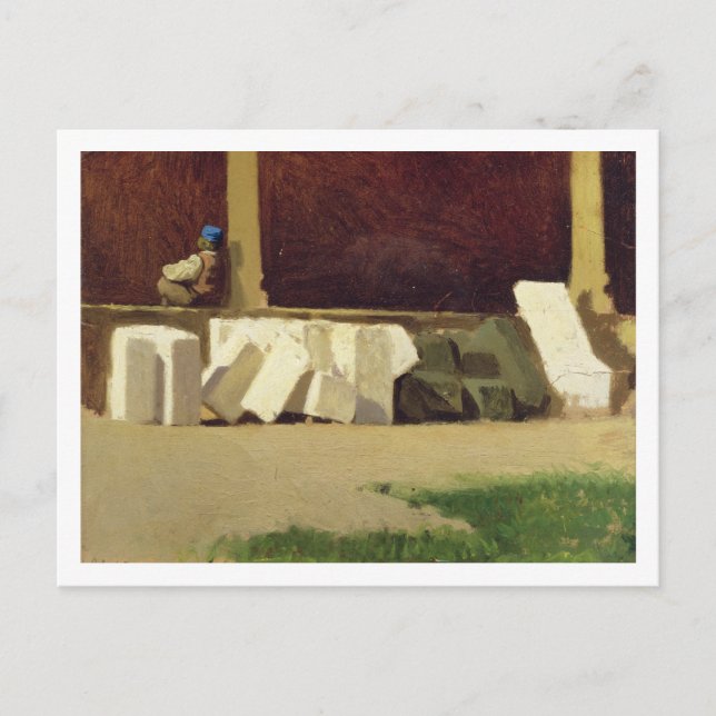 Carte Postale Le Cloître (huile sur toile) (Devant)