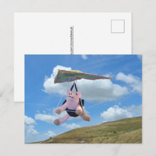 Carte postale - Le cochon volant n'est pas impossi