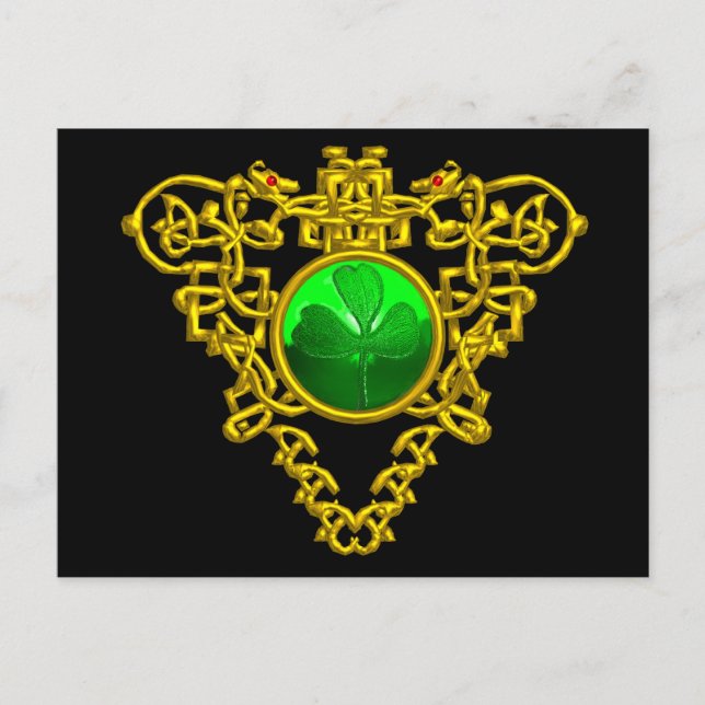 CARTE POSTALE LE COEUR CELTIQUE DE SAINT PATRICK (Devant)