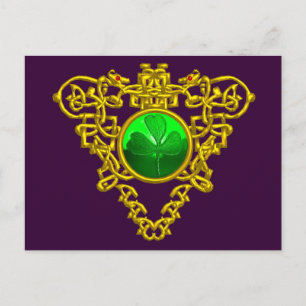 CARTE POSTALE LE COEUR CELTIQUE DE SAINT PATRICK