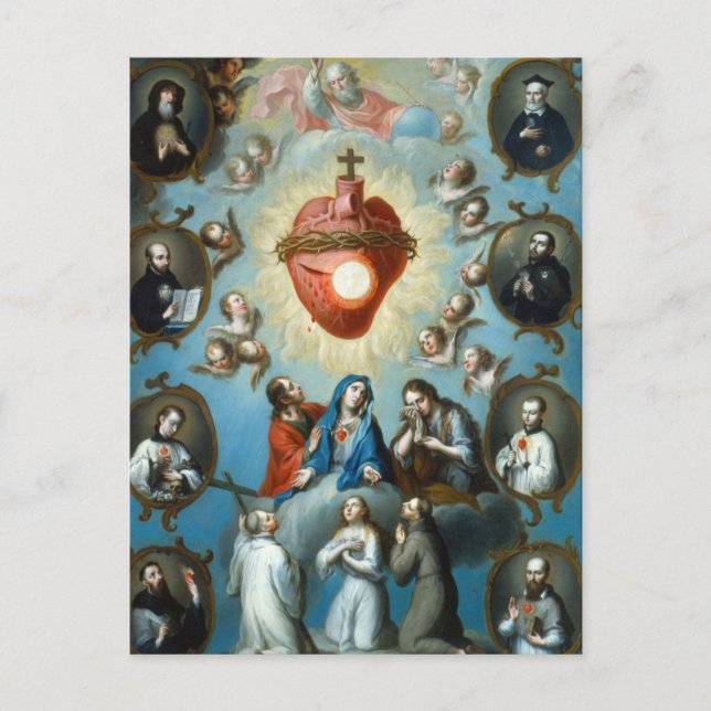Carte Postale Le Coeur de Jésus par Juan Patricio Morlete Ruiz (Devant)