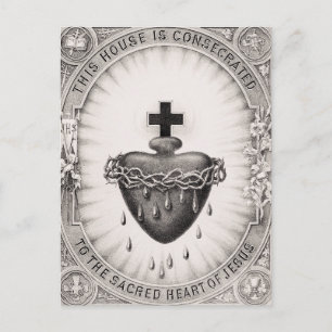 Carte Postale Le Coeur le plus sacré de Jésus-Christ