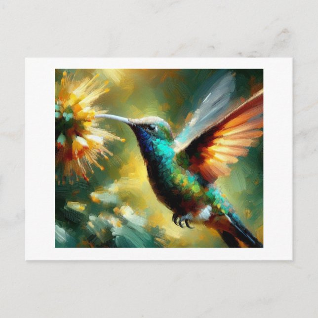 Carte Postale Le colibri, (Devant)