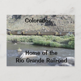 Carte Postale Le Colorado, maison du chemin de fer de Rio Grande