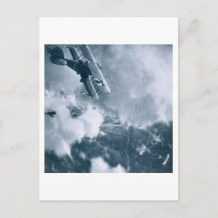 Carte Postale Le combat aérien sur le front occidental, Première