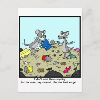 Carte Postale Le compostage est mauvais