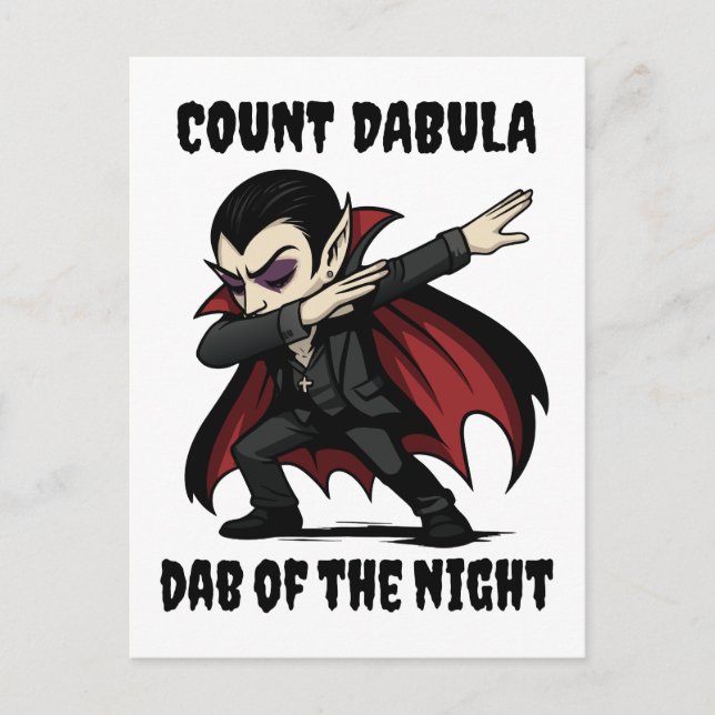 Carte Postale Le comte Dabula dabs pendant la nuit (Devant)