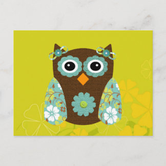 Carte Postale Le concepteur Owl Alice