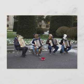 Carte Postale Le concert d'animaux